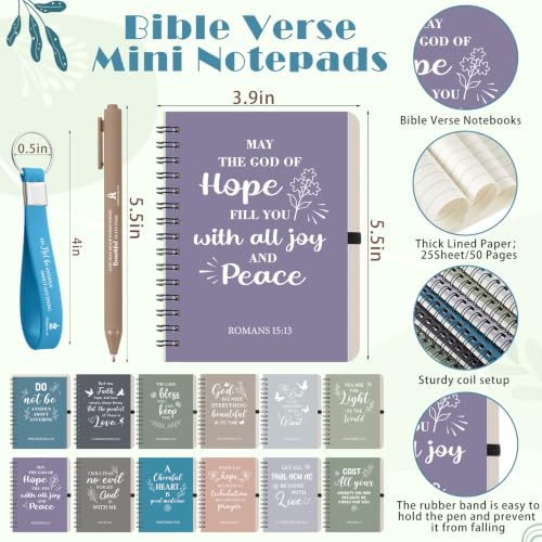 Christian Gift Set with Cups, Notebooks, Pens & Keychains - Light Morandi Color 24 Set