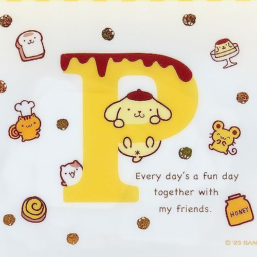 Sanrio Pom Pom Purin Sticker Set with Collectible Card Case