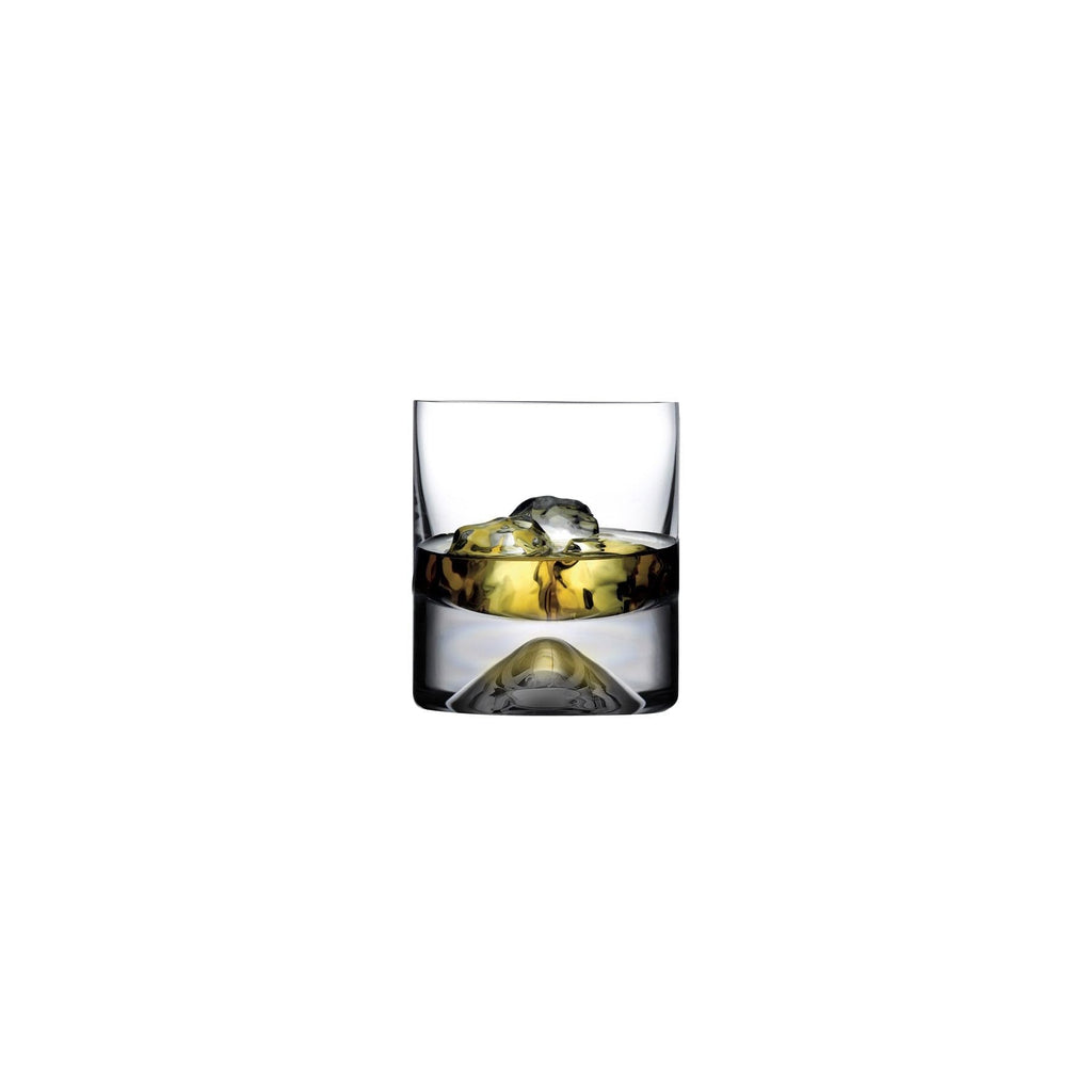 NUDE Whiskey Glasses Set of 2 – 11.75 oz Premium Lead-Free Crystal No.9 Old Fashioned Rocks Glasses for Whisky, Scotch & Bourbon – Heavy Base, Handmade Bar Tumblers Luxury Gift Set
