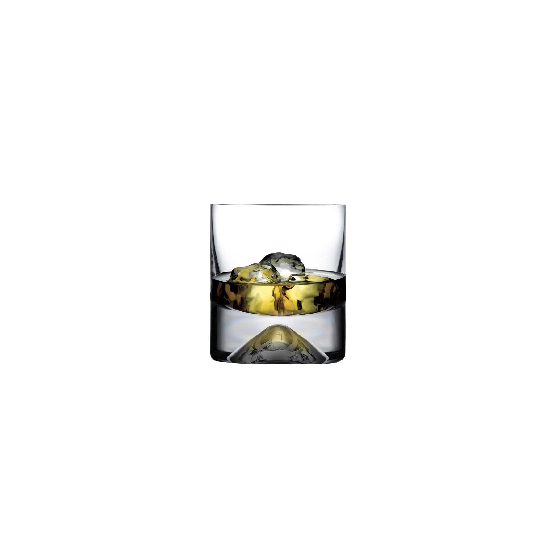 NUDE Whiskey Glasses Set of 2 – 11.75 oz Premium Lead-Free Crystal No.9 Old Fashioned Rocks Glasses for Whisky, Scotch & Bourbon – Heavy Base, Handmade Bar Tumblers Luxury Gift Set