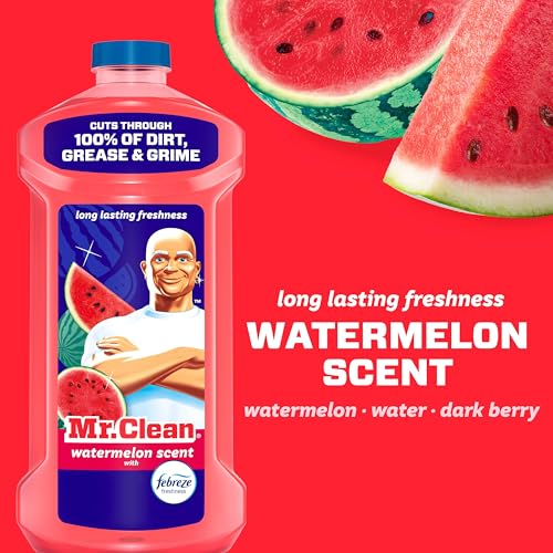Mr. Clean All-Purpose Cleaner, Multi-Surface Floor & Kitchen Soap, Watermelon, 41oz
