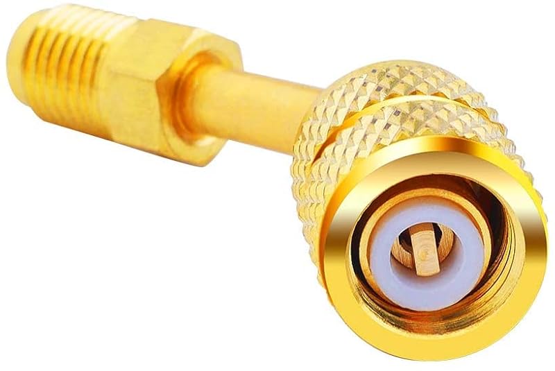 R410A Adapter Kit - 5/16" SAE Female to 1/4" SAE Male, 1 Straight & 1 Angled