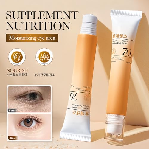 MIESCHER Rice Essence Eye Cream for Wrinkles & Dark Circles 0.7oz