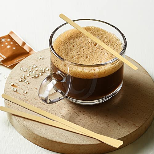 Boesma 250 Count Bamboo Coffee Stirrers - 5.5 Inch Smooth & Sturdy