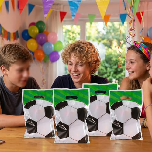 40 Soccer Party Favor Bags - Football Gift Bags for Kids