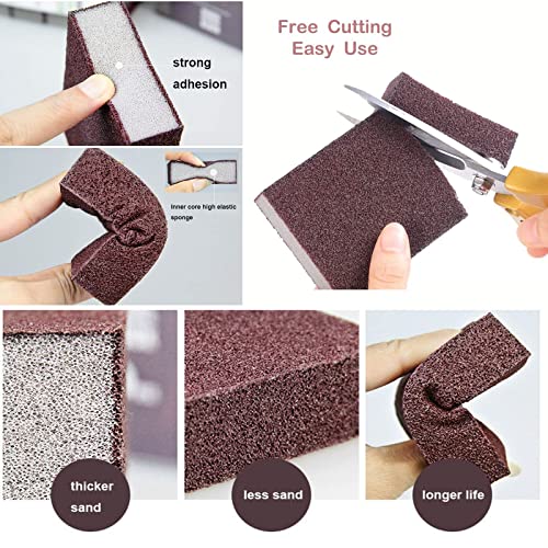 Nano Carborundum Sponge 5-Pack for Kitchen & Pot Cleaning - Rust & Stain Remover