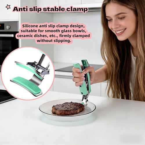 Heat-Resistant Silicone Tongs - 2-Pack Non-Slip Bowl Grippers