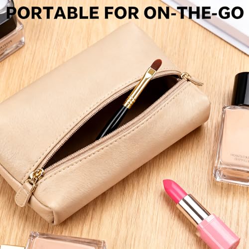 Glohscve 4 PCS Professional Lip Brushes with Caps - Travel Makeup Wand Set