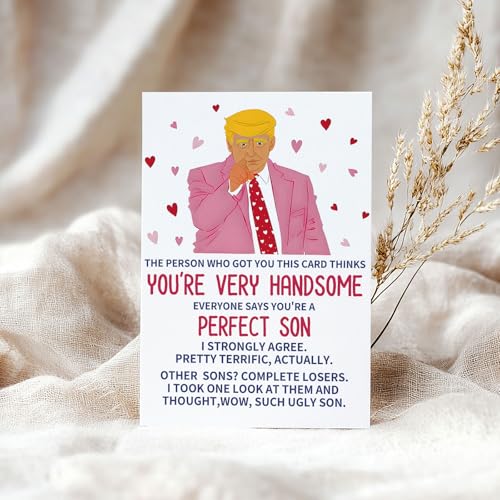 Funny Birthday Card for Son - 5x7 Inch, Unique Gift from Parents