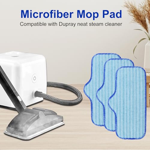 Kaulolado PATS-3 Large Microfiber Replacement Pads for Dupray Neat Steam Cleaner 3-Pack