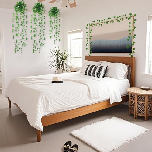 CAPBUDING 93.6ft Artificial Ivy Garland 12 Pack Faux Vines for Wall & Room Decor