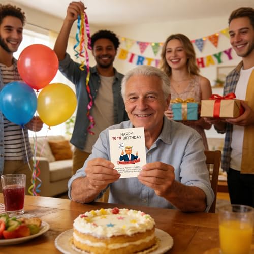 Funny Trump 85th Birthday Card for Men and Women, Premium 85 Year Old Gift