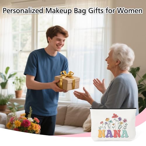 Nana Makeup Bag Travel Cosmetic Pouch for Christmas and Birthday Gifts