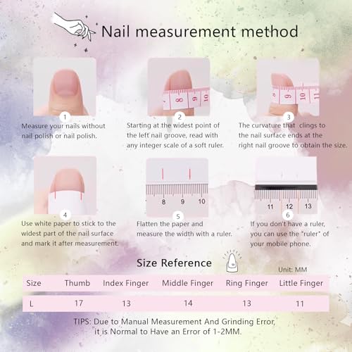 WISHDIAM Handmade Christmas Tree Press On Nails 3D Reusable Gel Nails Large