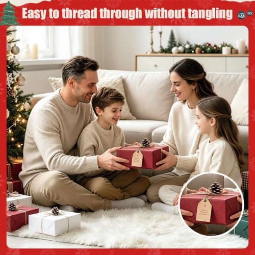 Green Christmas Ornament String Hangers with Snap Fasteners, 200 pcs