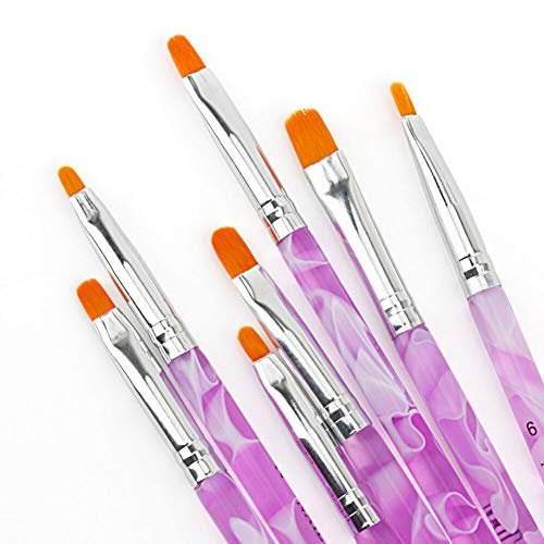 7-Piece UV Gel Nail Art Brush and Acrylic Painting Tool Kit