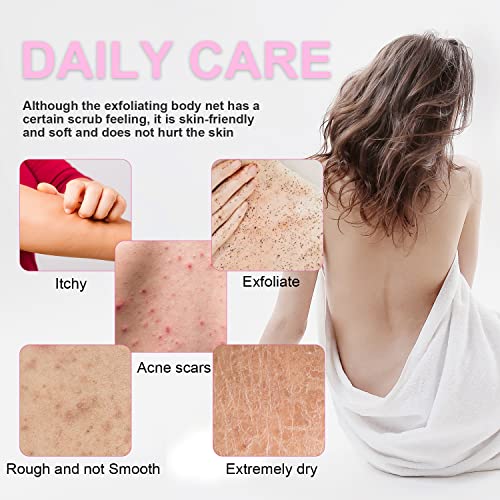 Gugull 3-Pack African Exfoliating Net Sponge Body Scrubber