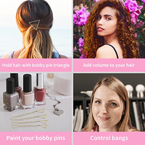 Vaincre Blonde Bobby Pins 150 Count with Storage Case for Hair Buns