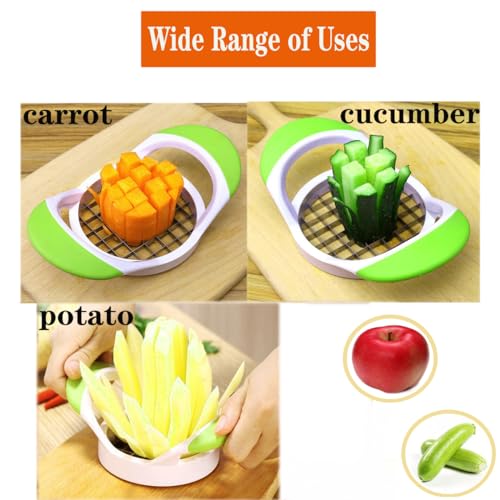 Govdune Handheld French Fry Cutter - Stainless Steel Potato Slicer