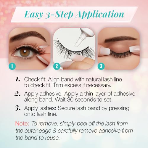 Ardell Winks So Lit False Eyelashes, Full Volume 20mm Dramatic Black Band