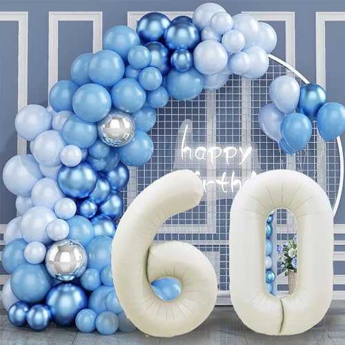 40 Inch Cream White Number 50 Foil Balloon for 50th Birthday Party