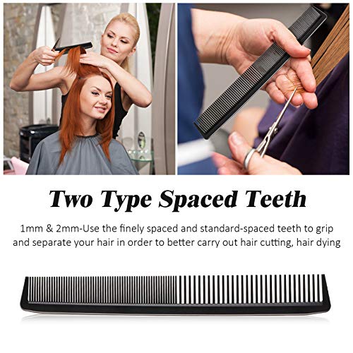 Patelai 5-Piece Carbon Hair Cutting Combs Set Anti-Static Heat Resistant