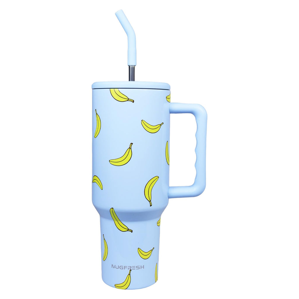 Butterfly Tumbler, Butterfly Gifts for Women 40 oz Insulated Tumbler with Handle and Straw Cup Holder Friendly Travel Mug Stainless Steel Water Bottle