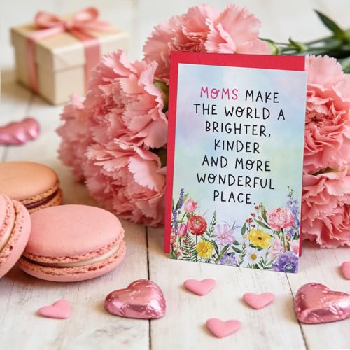 Ogeby Heartfelt Floral Mother's Day Card for Mom & Grandma