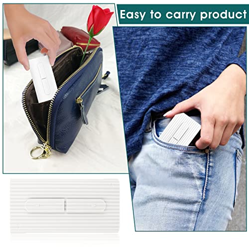 Automatic Dental Floss Pick Dispenser and Portable Travel Storage Case with 10 Refillable Floss Picks