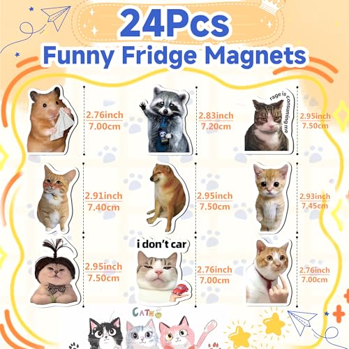 24 Funny Fridge Magnets - Cute Animal Memes & Witty Phrases