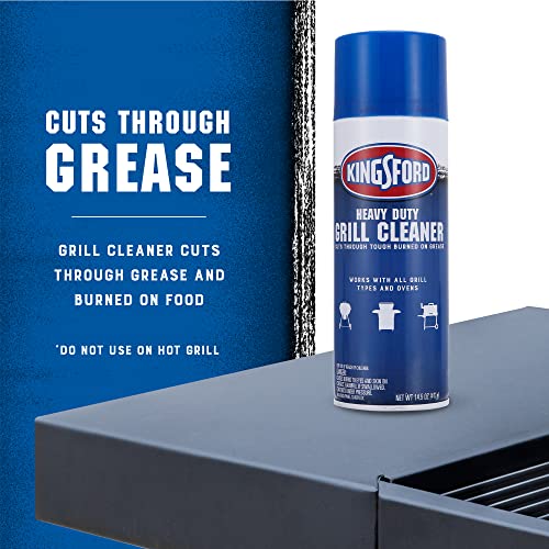 Kingsford Heavy Duty Foaming Grill Cleaner Spray 14.5 Oz - Easy Grime Removal