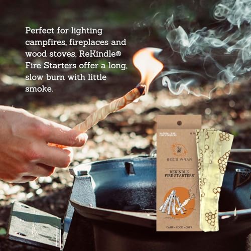 Bee's Wrap ReKindle Natural Fire Starters - 25 Uses for Indoor & Outdoor