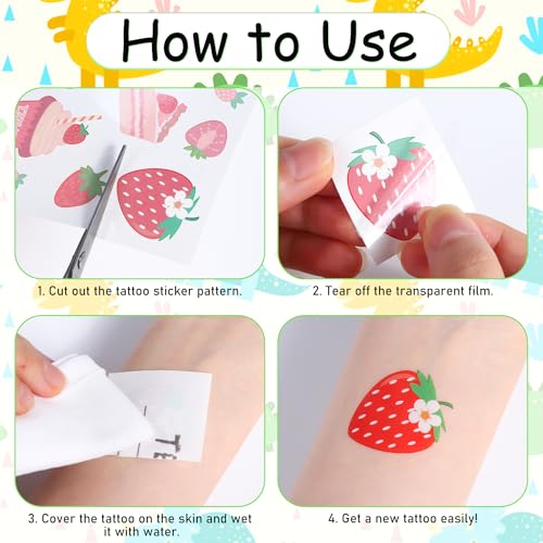 Wxiben Dragon Temporary Tattoos Stickers Waterproof Party Favors