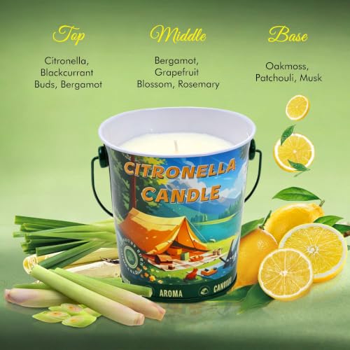 21.2oz Citronella Candle for Outdoor Use - 120 Hour Burn