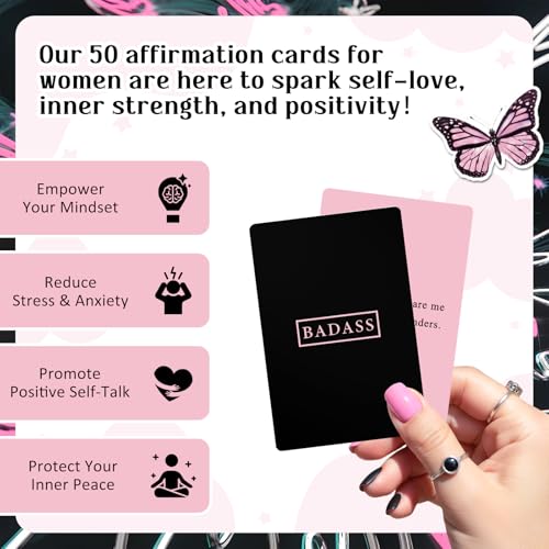 Inspirational Affirmation Cards for Women - Daily Positive Mindset