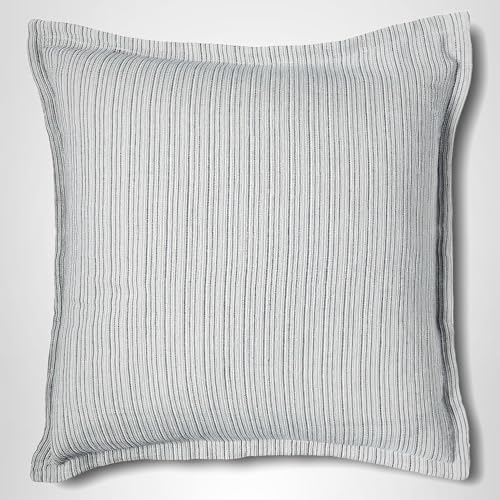 Tommy Bahama - Euro Sham, 100% Soft Cotton Bedding with Envelope Closure, Machine Washable Bedding Accent Pillow (Raw Coast Blue, 26" x 26")