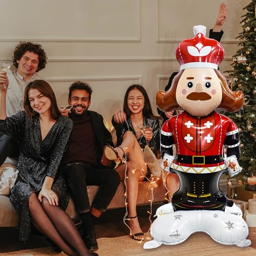 Life-Sized Nutcracker Foil Balloon - 58 Inches Christmas Decoration