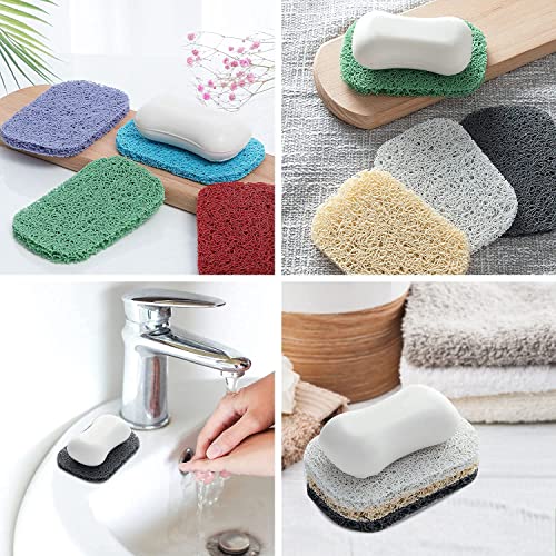 8-Color Soap Saver Pads for Bar Soap - Self-Draining Soap Holders