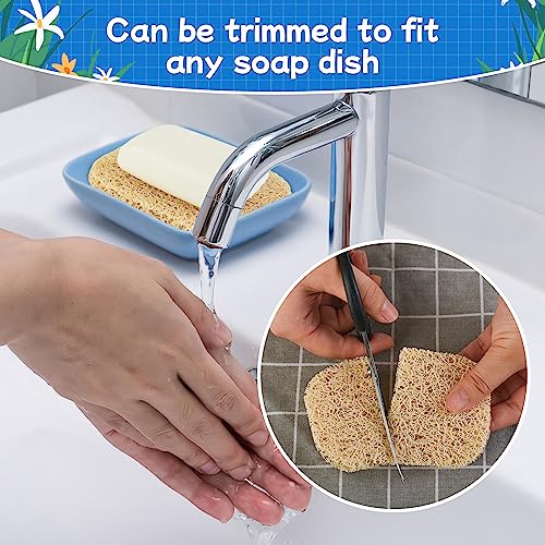 4-Pack Non-Slip Soap Saver Pads for Bar Soap - Self-Draining & Easy to Clean