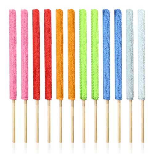 12 Pcs Microfiber Fan & Vent Cleaning Dusters for Car, Home, Air Conditioner, Blinds