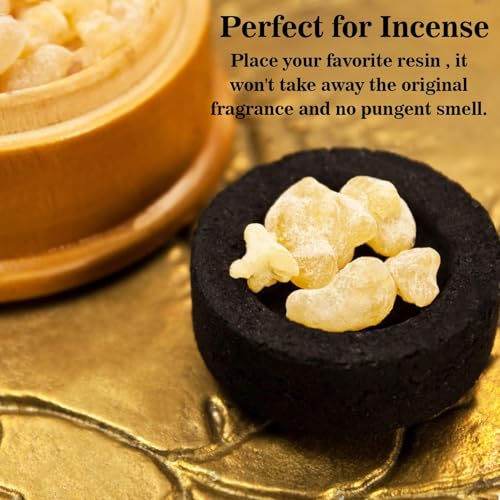 MAQIHAN 100PCS Quick Light Charcoal Briquettes for Incense