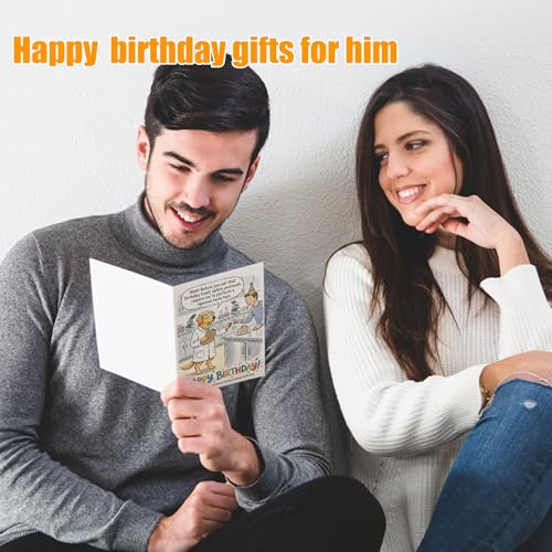 Funny Dog Birthday Card - Taste Tester Joke 5x7 Inch with Envelope