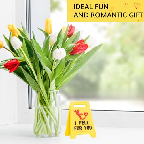 I Fell For You Yellow Mini Sign – Romantic Funny Gift for Anniversary