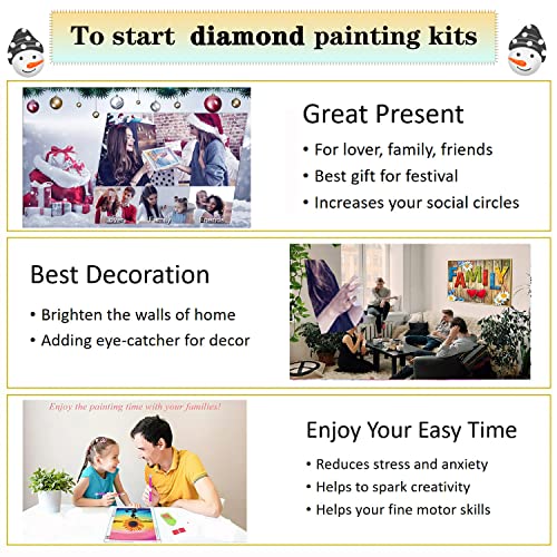 Halloween Diamond Painting Kit for Adults, Pumpkin Castle 5D Full Drill Gem Art