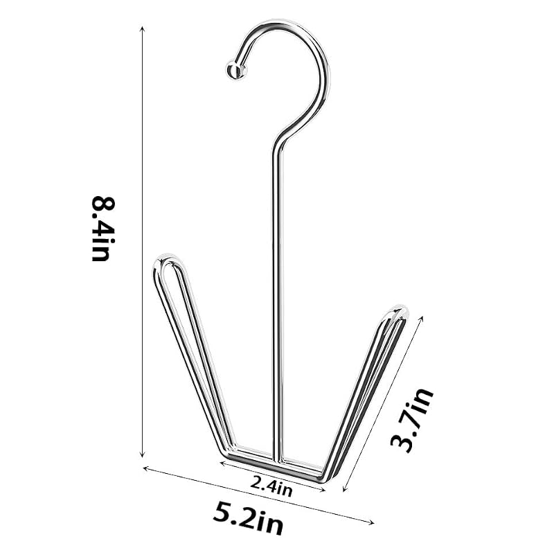 6-Pack Stainless Steel Shoe Hanger Rack for Closet Storage and Air Drying