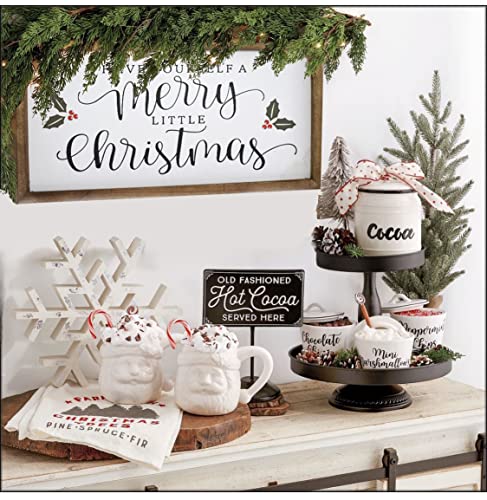 Holiday Wooden Wall Sign - Have Yourself A Merry Little Christmas - 16 x 8 Inches