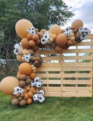 Western Cow Print Balloon Arch Kit - Cowboy Party Decorations