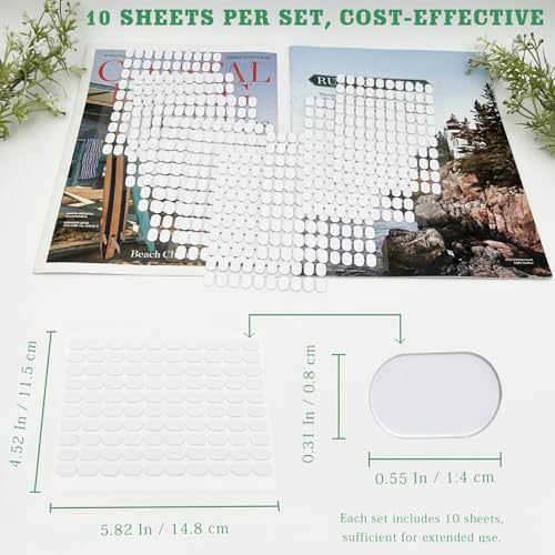 Gmlawsc 1000PCS Double-Sided Nail Adhesive Tabs Pre-Cut Sticky Tape for False Tips & Practice
