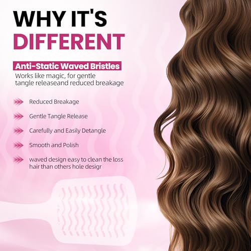 SUPHOUSE Detangling Hair Brush - Pain-Free Wet and Dry Hair Brushing