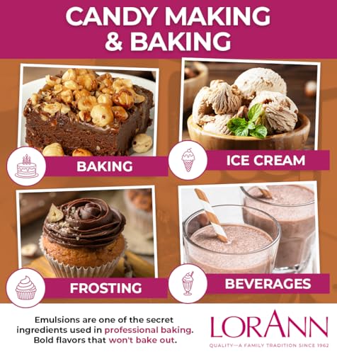 LorAnn Hazelnut Bakery Emulsion - Gluten-Free & Keto-Friendly, 16 Oz